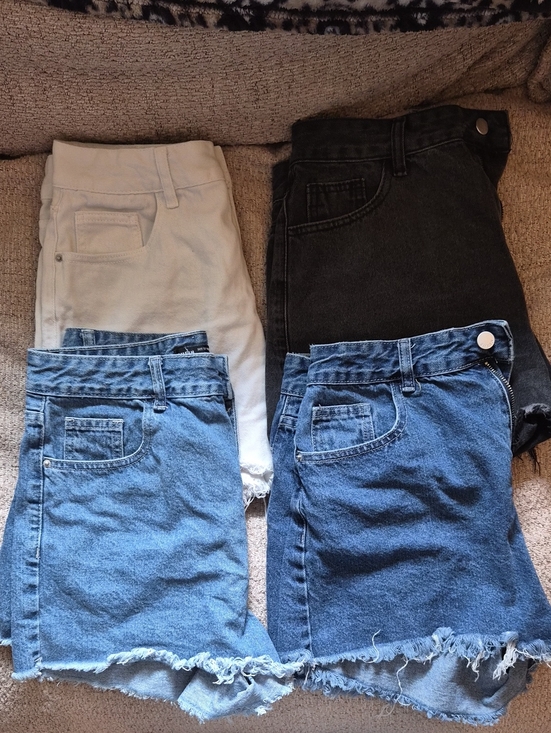 SHEIN Pants - SHEIN High Waist Denim Shorts, Size L (32)